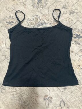 Women’s Black Spaghetti Strap Tank Top